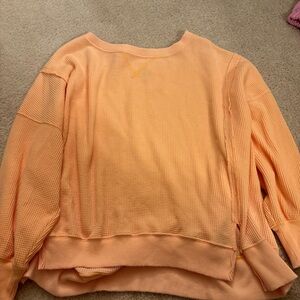 American Eagle Outfitters Light Coral Knit Sweater